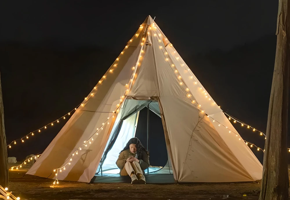 luxe pyramid tent